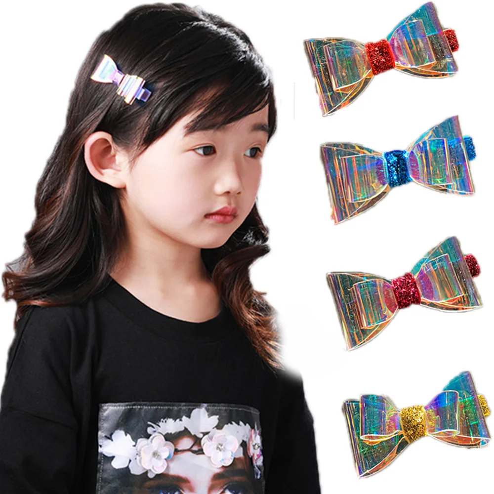 1 Набор Фэнтези прозрачные цветные заколки для волос с бантом женщин и девочек