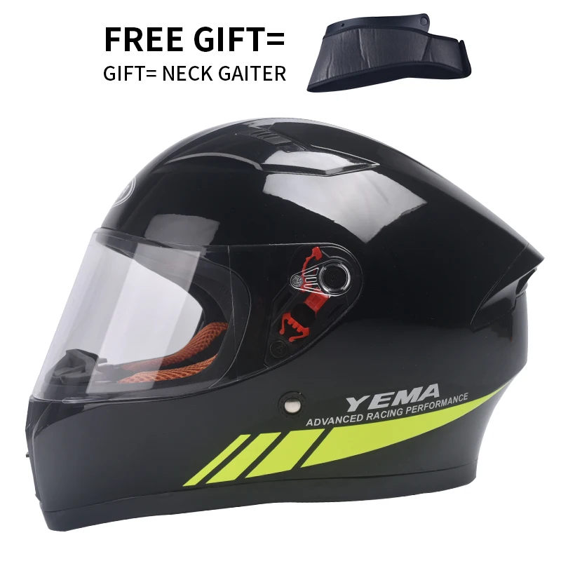 

YEMA 832 Full face Motorcycle Helmet Anti-fog For Men Women full Cover electric motorcycle adult Helmets Crash motocross helmet