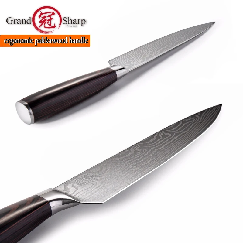 Кухонные ножи шеф повара с Дамасским узором немецкая нержавеющая сталь сашими