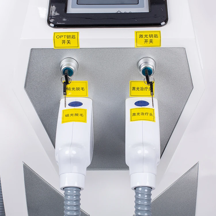 

2021 hair removal machine with 3 handles OPT shr 4 in 1 IPL + OPT SHR + ND Yag Laser Hair Removal Tattoo Machine