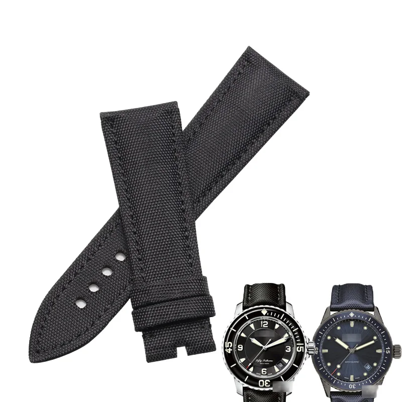 Ремешок WENTULA для наручных часов Blancpain 50 FATHOMS 5015 5000 тканевый мужской браслет