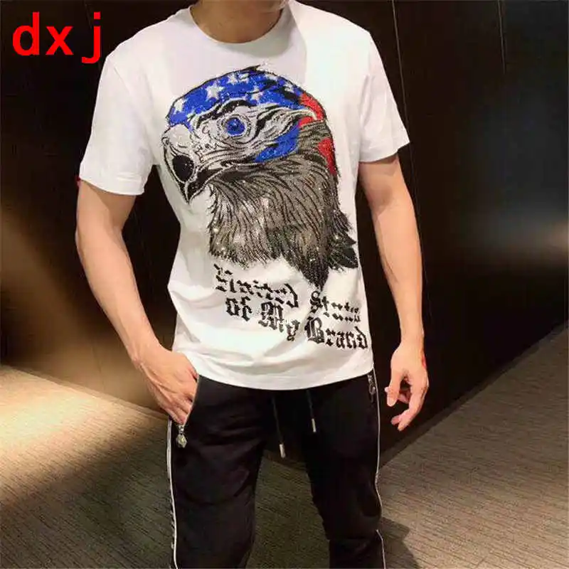 Мужская футболка с коротким рукавом F. N. JACK Повседневная Уличная в стиле панк