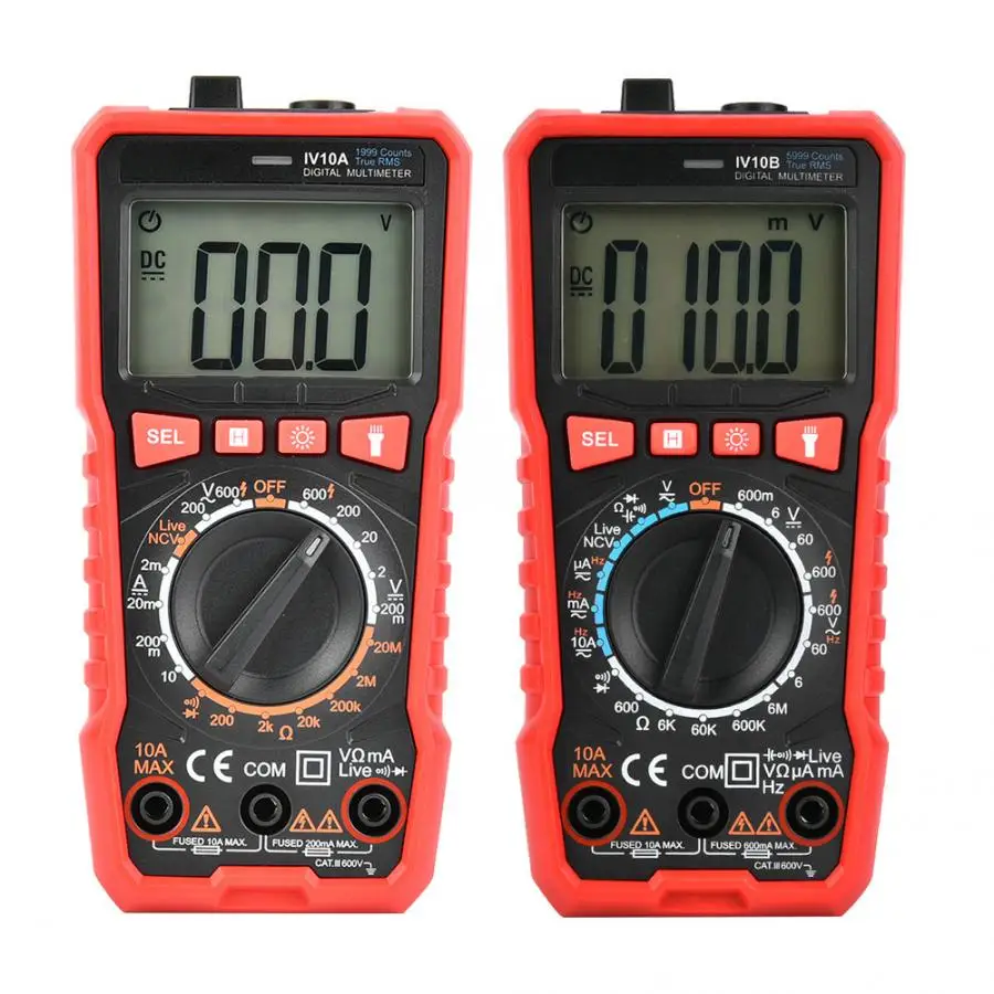 Миниатюрный портативный цифровой мультиметр True RMS измерительный измеритель