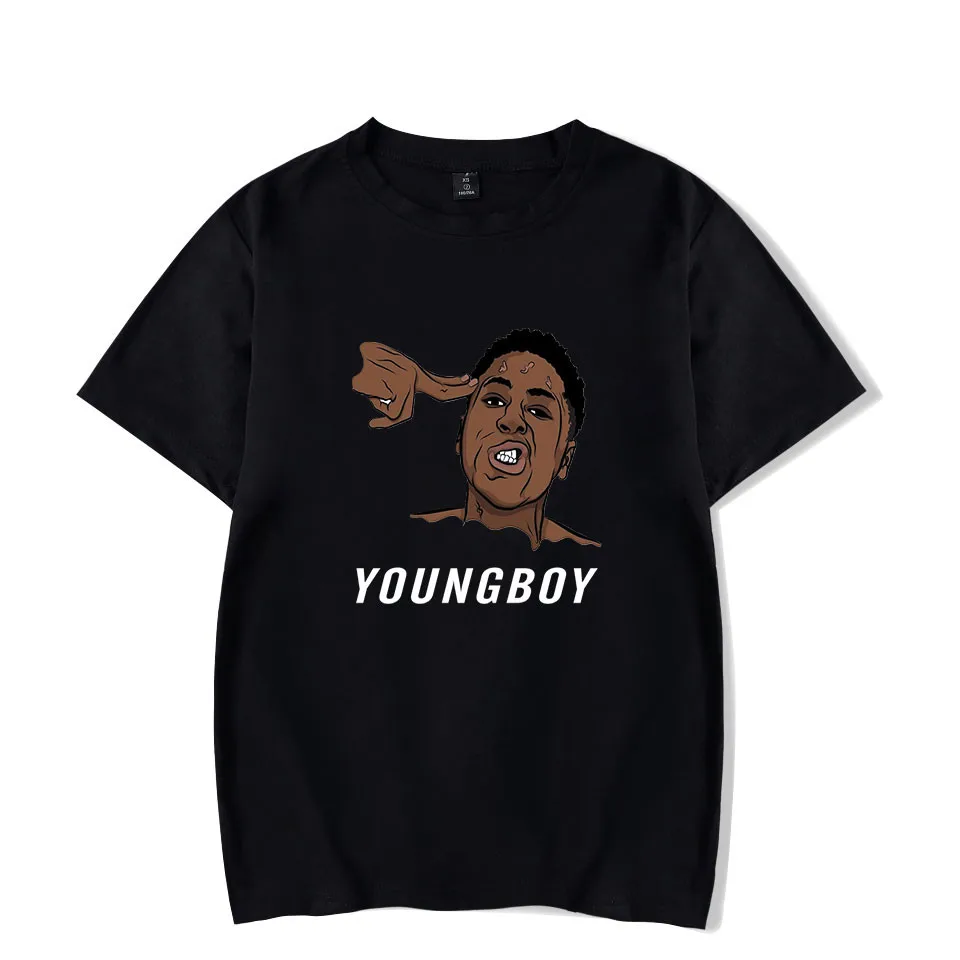 

YoungBoy Never Broke Again T shirts Men/Women Print Rapper Singer Character Patterns Personality Short Sleeve T-shirt