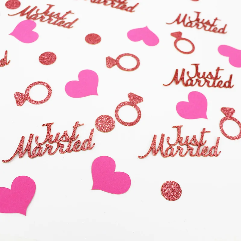 100 шт. Свадебный Блестящий Золотой конфетти с украшением в виде вечерние