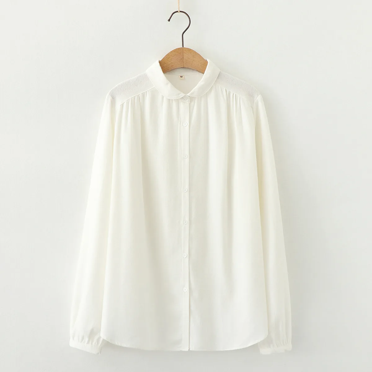Белые рубашки женские блузки и топы 100% хлопок с длинным рукавом свободная
