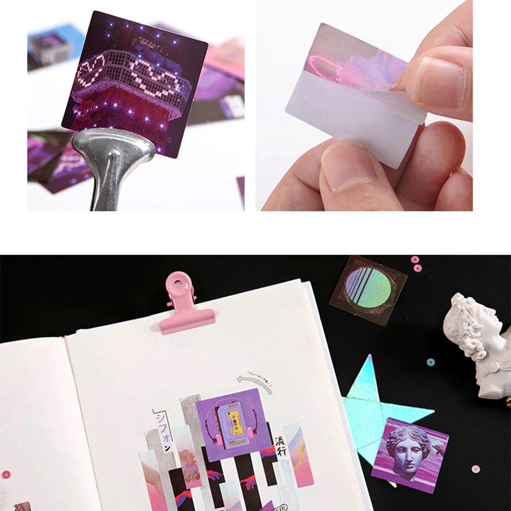 46 Pcs/box Night Buoyancy Series Decorative Stationery Stickers Scrapbooking Diy Diary Album Retro Stick Label | Канцтовары для