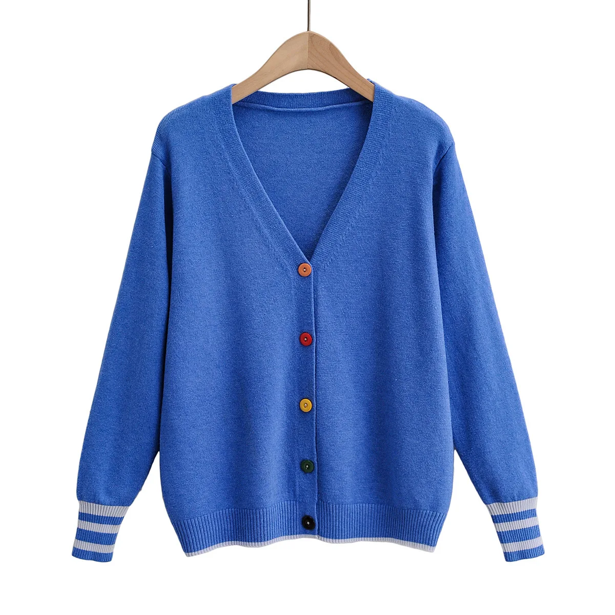 

2020 Autumn Winter Women Sweater Cardigans Solid V Neck Knit Cardigans Outwear Korean Chic Tops Suete Mujer Poncho