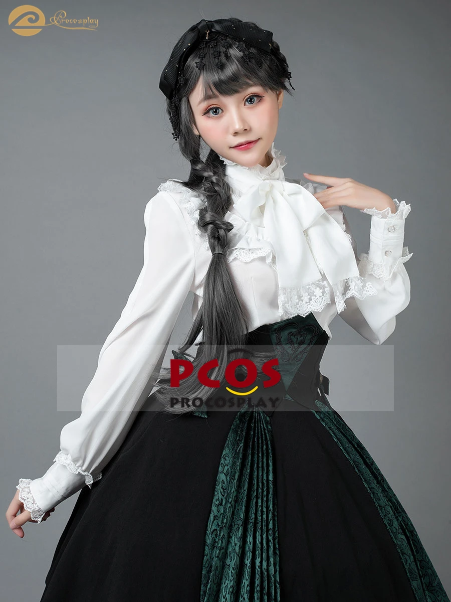 

Женский винтажный шарф в стиле ретро, французский шарф с оборками, белая шифоновая рубашка, оригинальный костюм Лолиты, mp005468