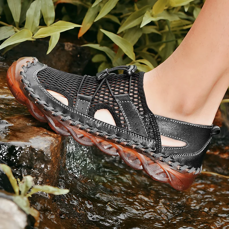 

High Quality Hiking Shoes Trekking Sneakers Men Breathable Fishing Shoes Nonslip Upstream Aqua Sandals Outdoor Sport Water Shoes