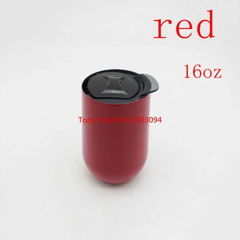 200 шт./лот новая чашка для яиц 16 унций бокалы вина нержавеющая сталь вакуумные