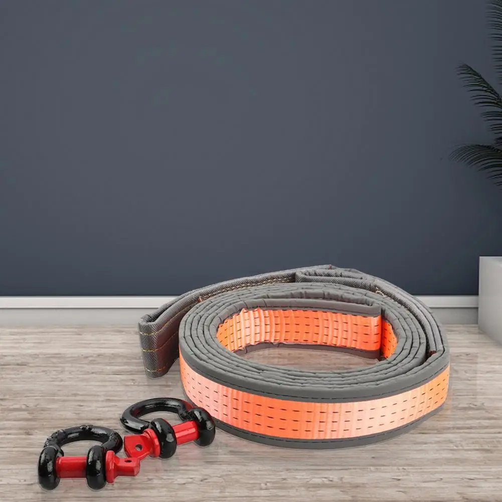 

50% Hot Sales!!! 4m Towing Rope Thickened High Strength Fluorescent Heavy Duty Car Tow Strap for Private Car