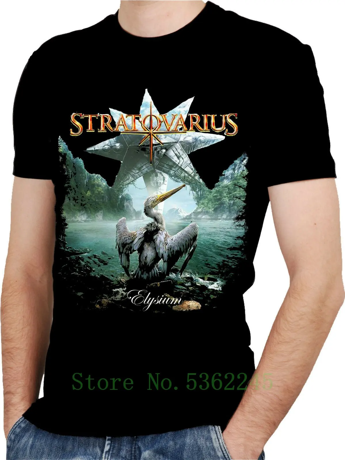 Stratovarius Band 1 черная новая футболка рок группа мужская и женская Бесплатная