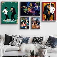 classic black comedy film pulp fiction cartoon movie hd posters and prints dancer picture on canvas wall art painting decoration