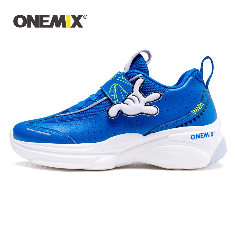 Детская спортивная обувь ONEMIX для мальчиков и девочек нескользящая на липучке