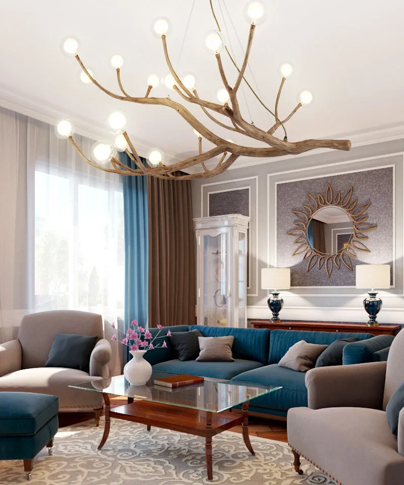 Скандинавский светодиодный светильник для люстры винтажный дизайнерский