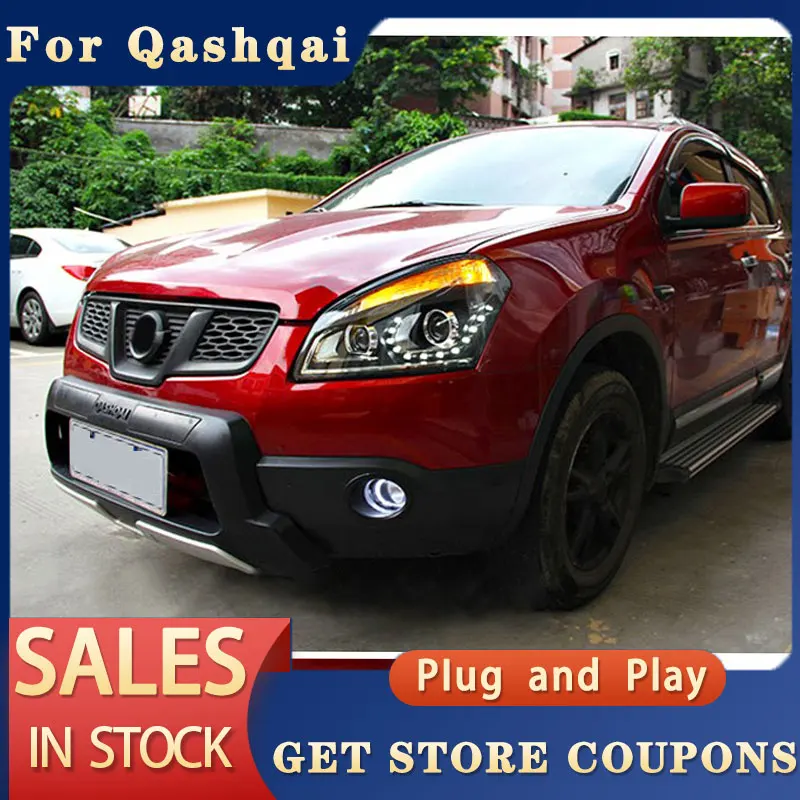 

For Nissan Dualis Head light 2007-2016 Qashqai LED Head light DRL Bi Xenon Projector Lens auto accessory