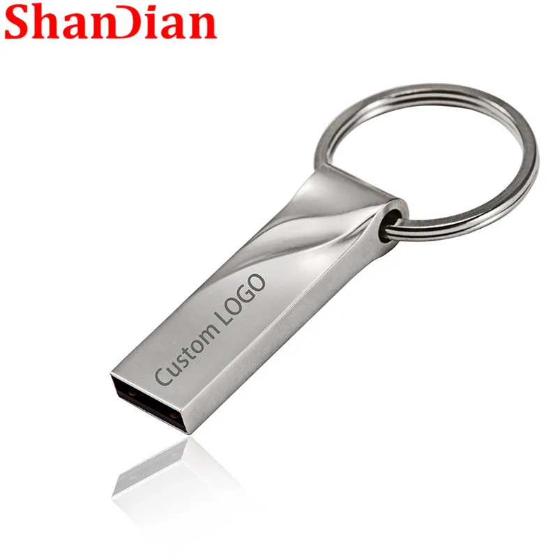 USB флеш накопитель в металлическом корпусе компактный на 32/8/4/16/128 ГБ флешка с