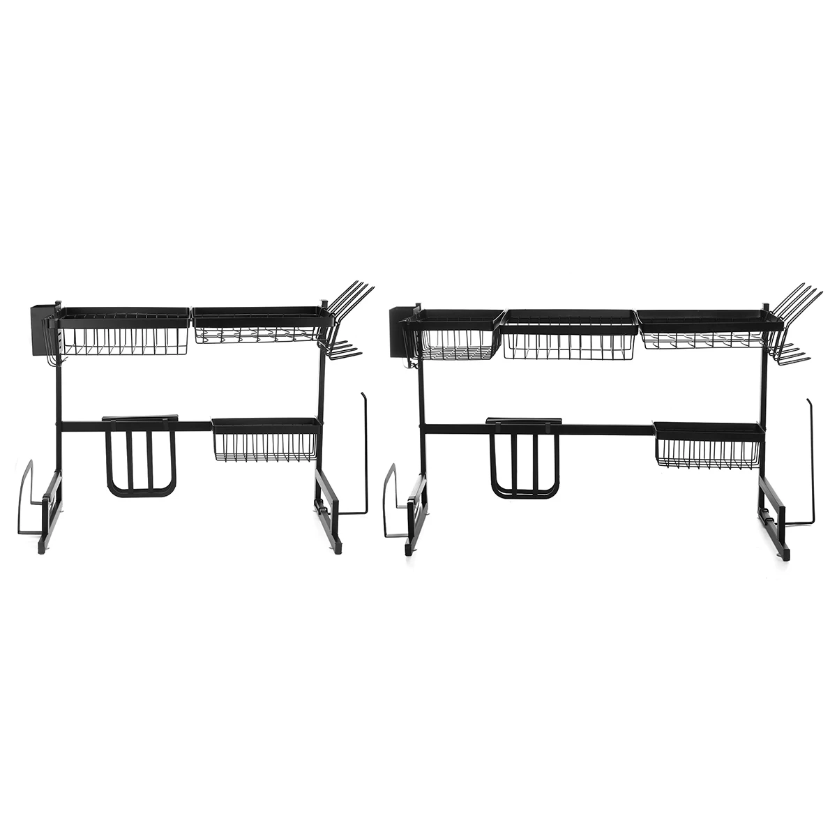 

Luxury Type Stainless Steel Dishes Rack Multi-use Kitchen Organizer Bowl Dish Drying Stand Strong bearing capacity