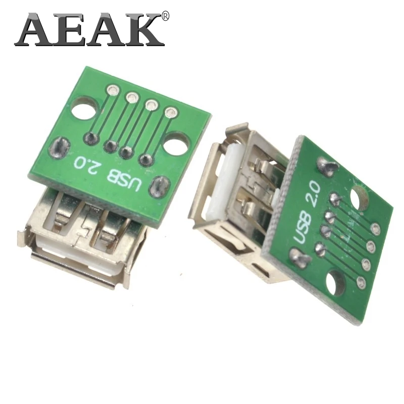 10 шт. плата адаптер AEAK с USB 2 0 на 4P DIP Switch|10 pcs|female femalefemale to female |