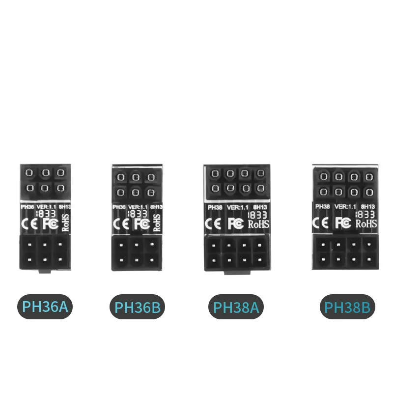 ATX 5pin/8pin Male 180 градусов под углом до 6pin/8Pin Женский адаптер питания для настольных