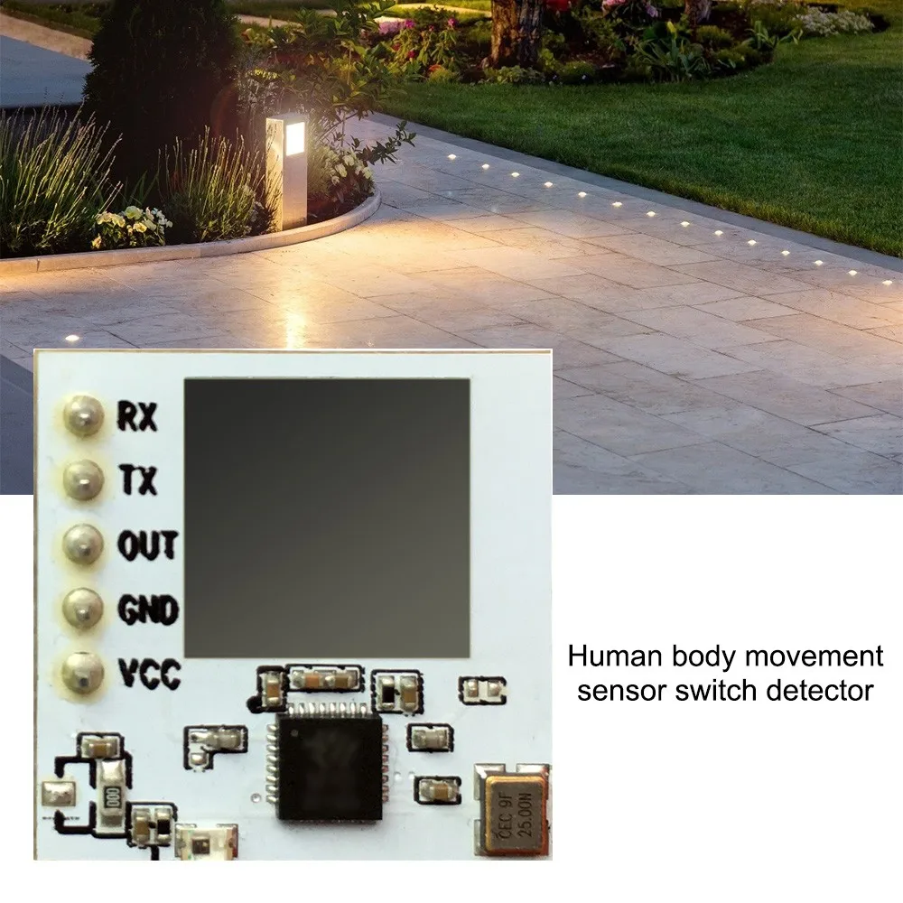 Human Body Movement Induction Switch Doppler Sensor DC 4.5V-12V Microwave Radar Sensor 15M Distance Detect Output TTL/PWM Signal