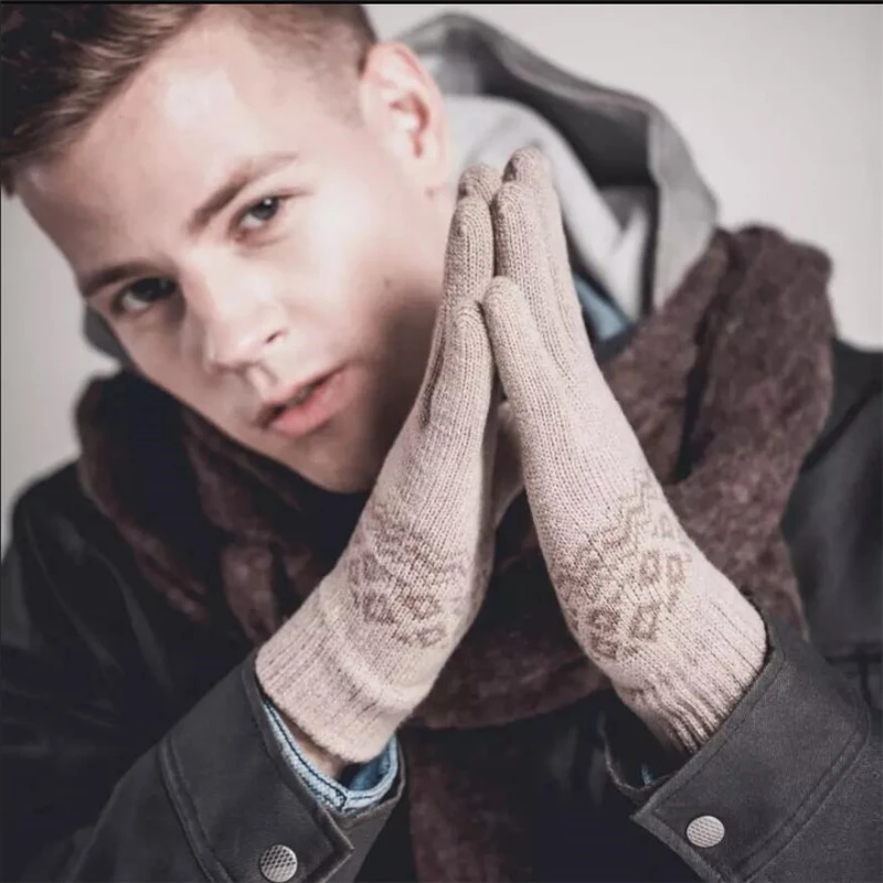 Перчатки Youpin FO для сенсорного экрана женщин и мужчин зимние теплые бархатные