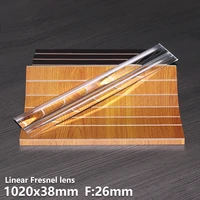 1020x38mmf26mm linear fresnel linear focusing large size optical len solar energy pipe heating customizable