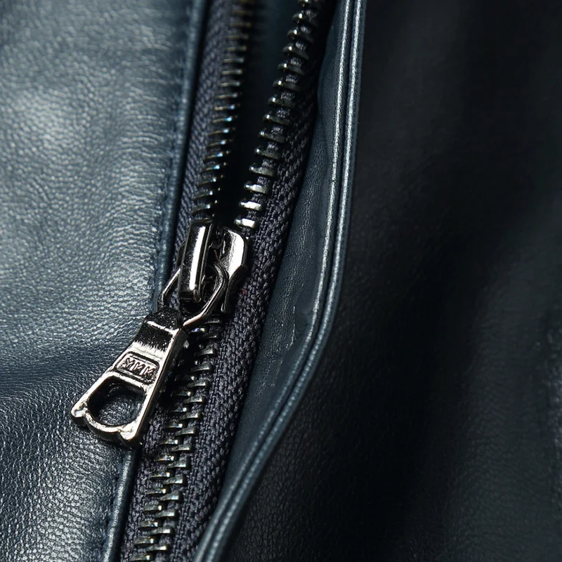 Кожаная мужская куртка жакет из натуральной козьей кожи мужские короткие