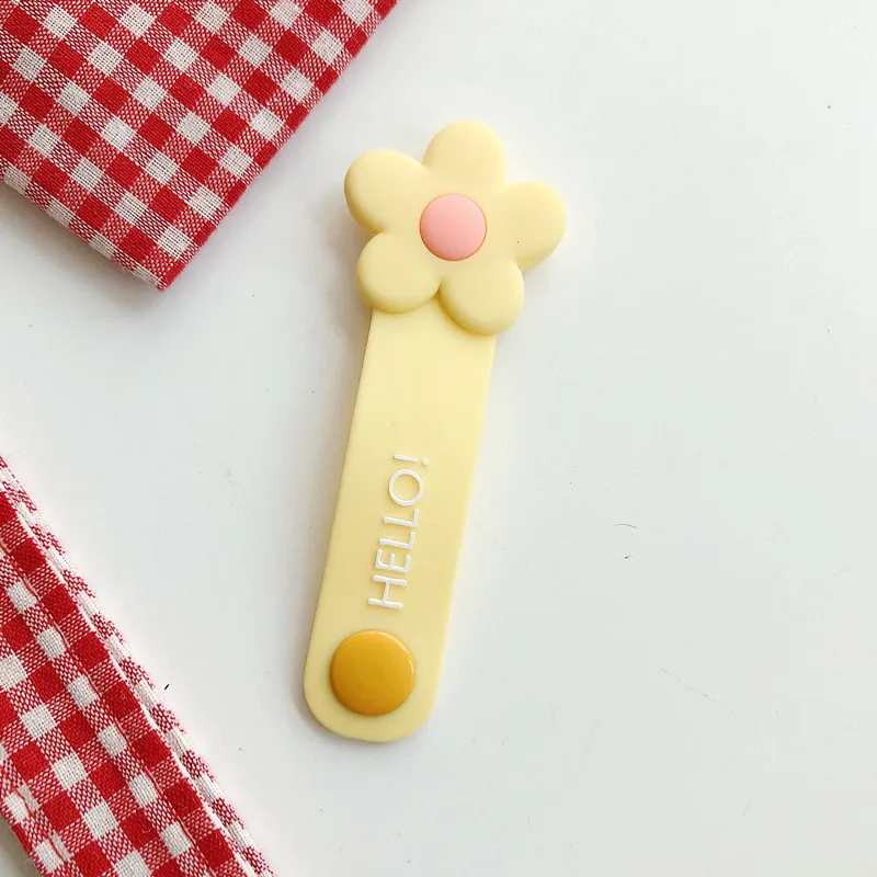 

Cute Silicone Flower Cable Organizer for Phone USB Line Buckle Winder Wire Protector Cable Earphone Wire Management Cord Holder
