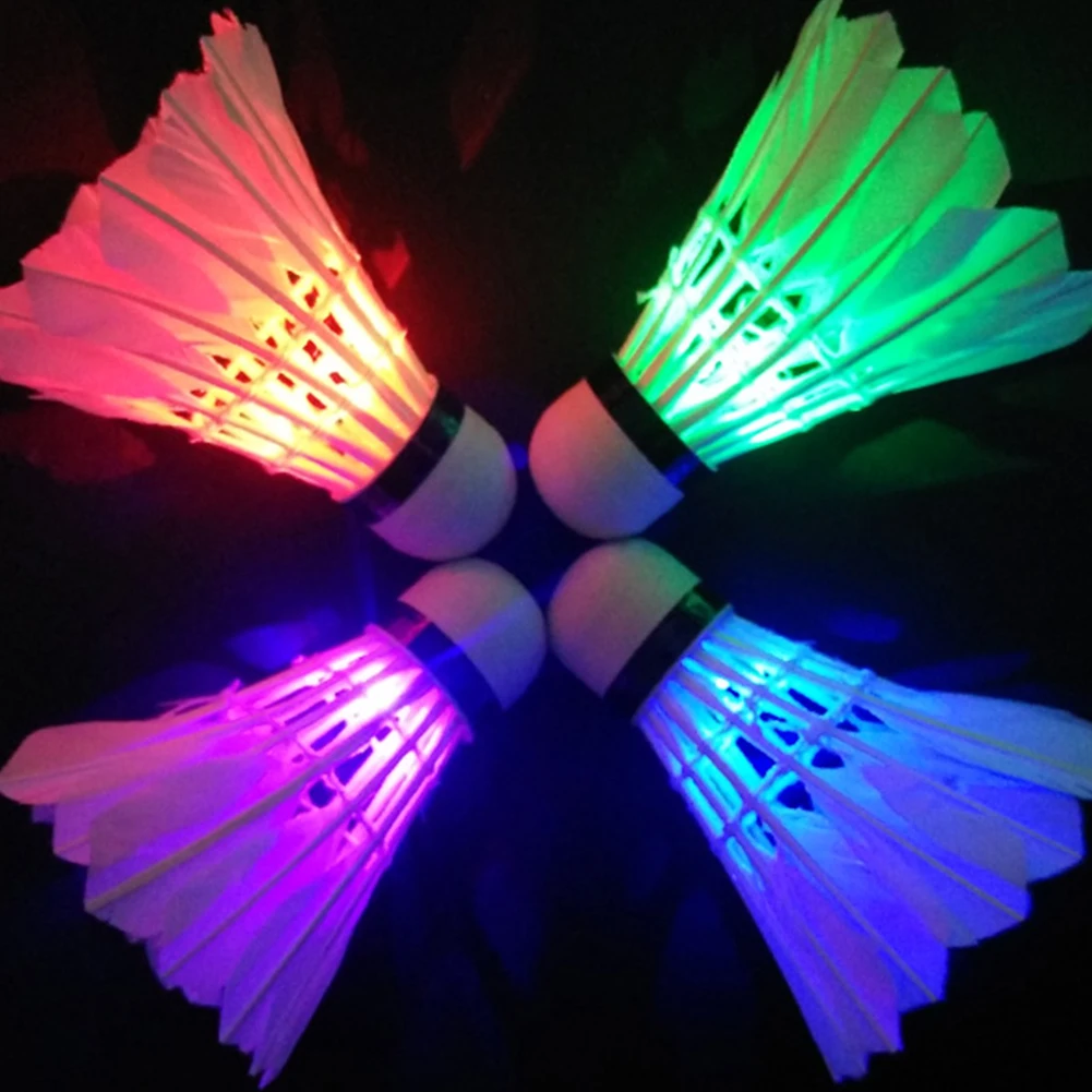 

3/5/8pcs Lighting Badminton Dark Night Colorful LED Lighting Sport Badminton Light Spot Shuttle cock Ball Accessories