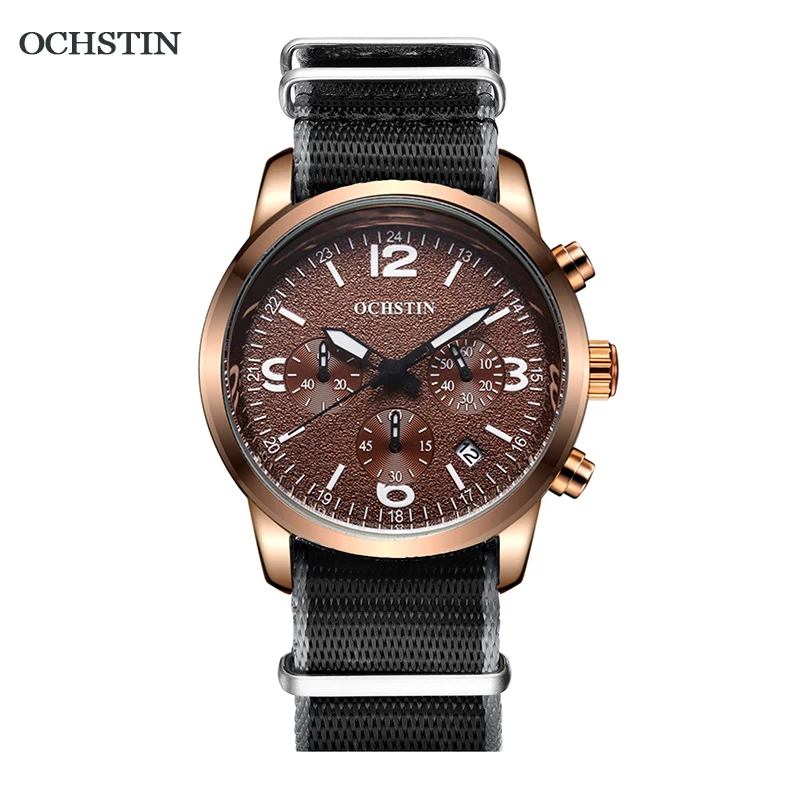 ochstin 2019 new sports quartz watches for men top brand luxury gifts male waterproof army hot sale chronograph wrist black stai free global shipping