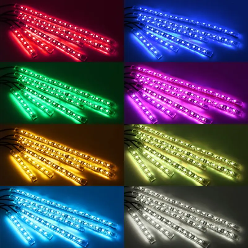 2020 Новый 6 шт 5050 SMD полоса гибкий RGB мигающий свет LED пульт дистанционного