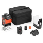 Лазерный нивелир 1216 линий 3D4D самовыравнивания 360 горизонтальный зеленый лазерный луч лазерной линии по горизонтали вертикальный крест линий в помещении