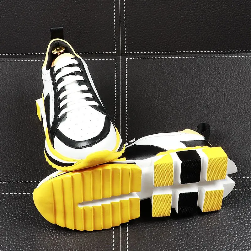 Роскошные мужские модные повседневные туфли летние дышащие кроссовки с толстой