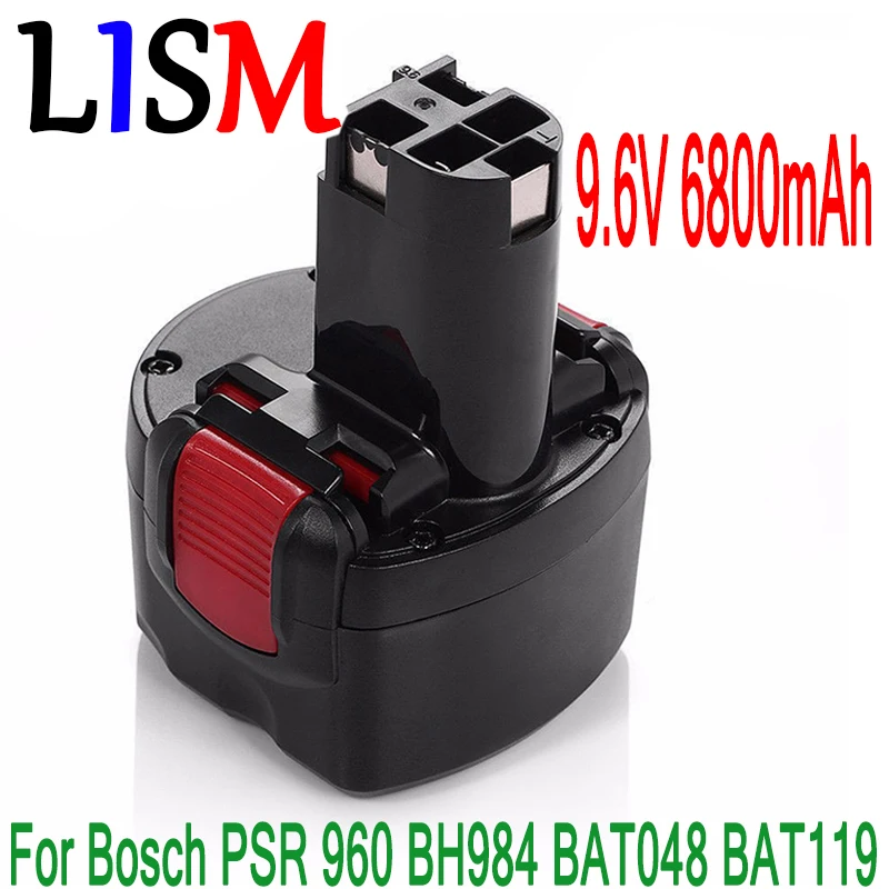 BAT048 9 6 V 6800mAh Ni CD аккумуляторная батарея электроинструменты и 4800mAh для Bosch PSR 960 BH984