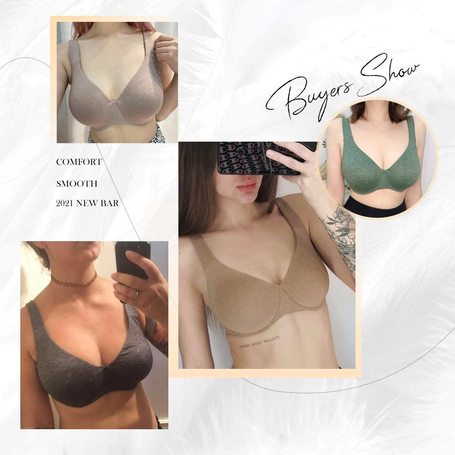 

Women's Seamless Full Coverage Underwire Unlined Plus Size Minimizer Bra