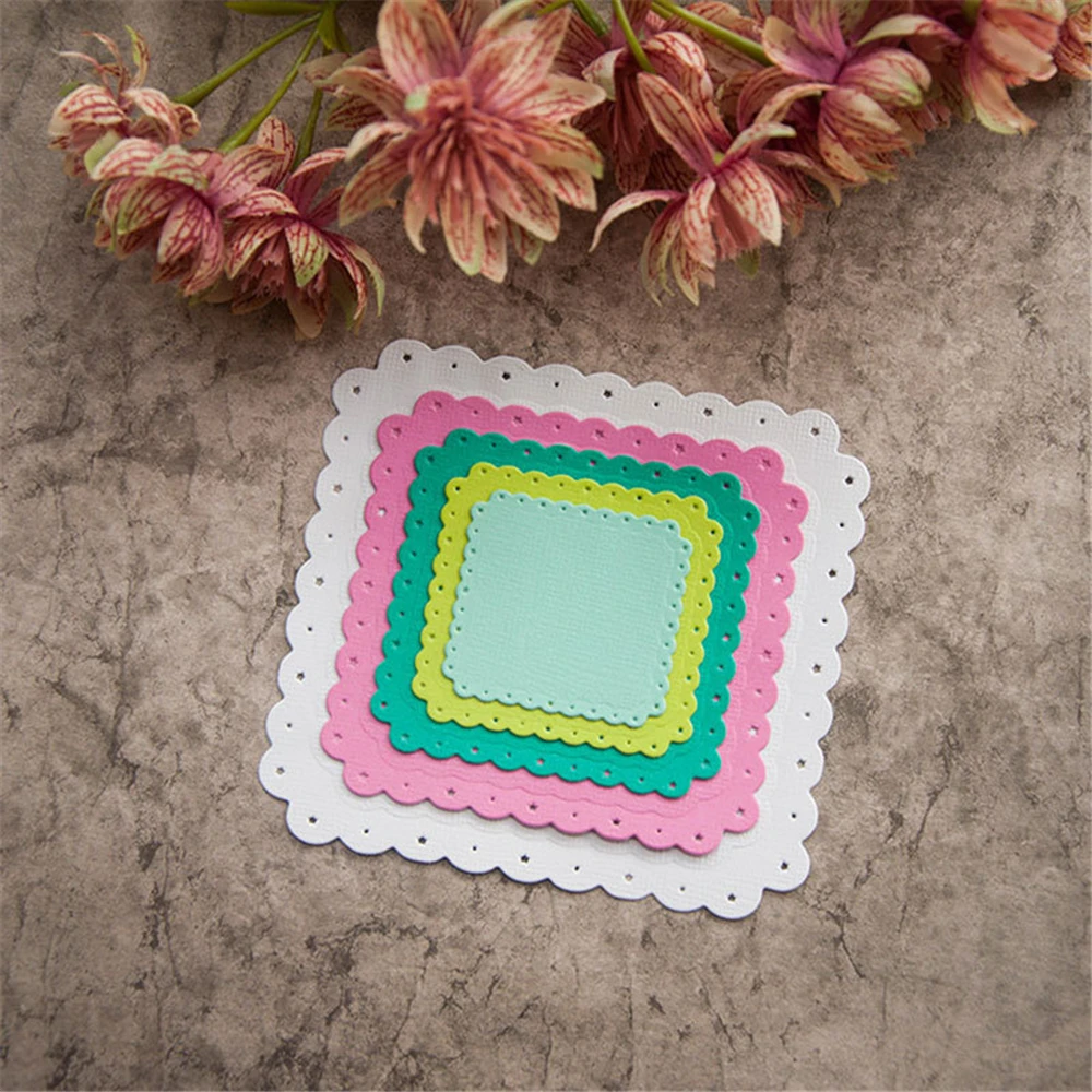 Декоративные металлические Вырубные штампы с нижней картой новинка 2021