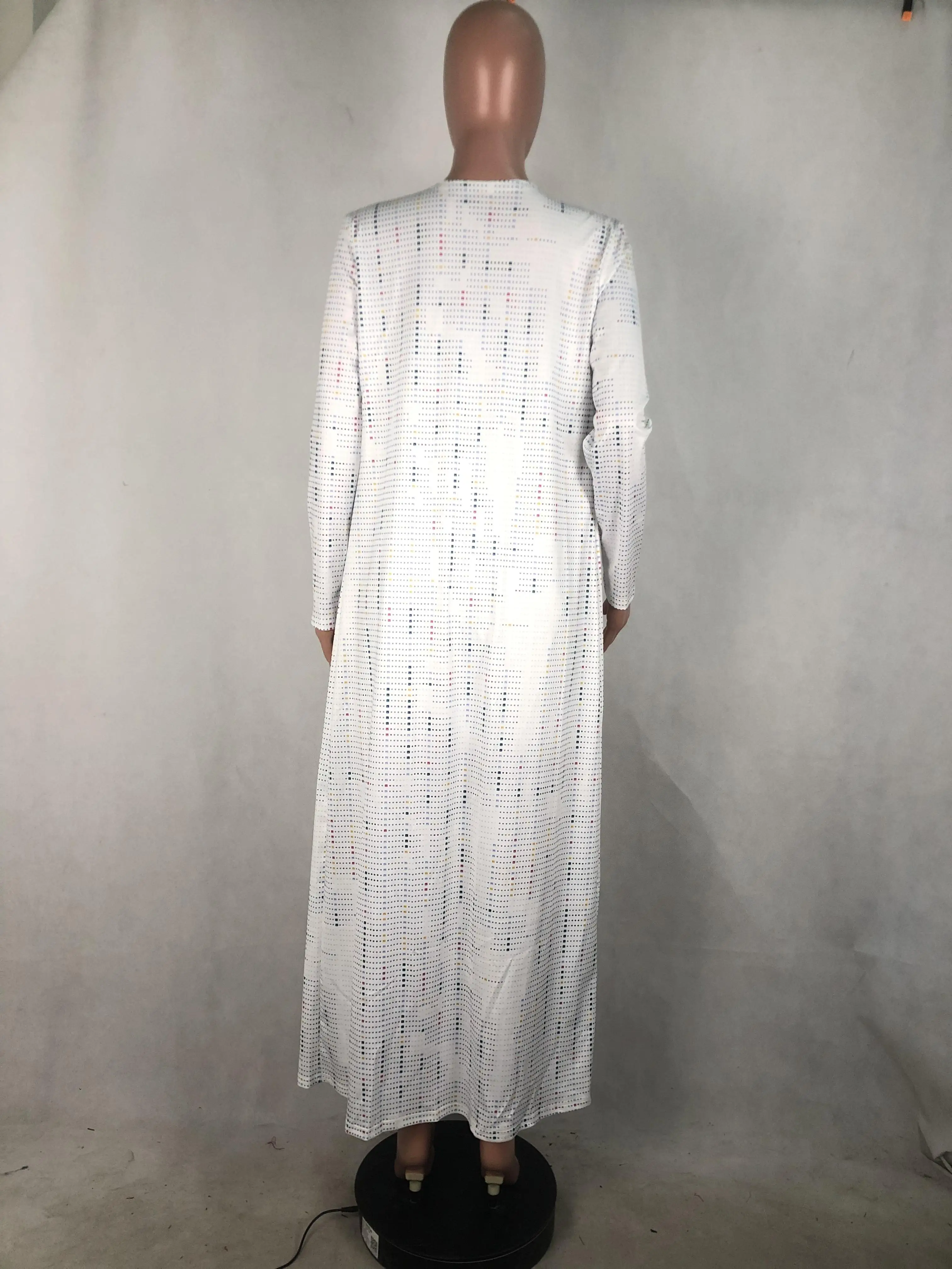 Белый комплект из 2 предметов плащ в горошек с длинными рукавами и мини-платье