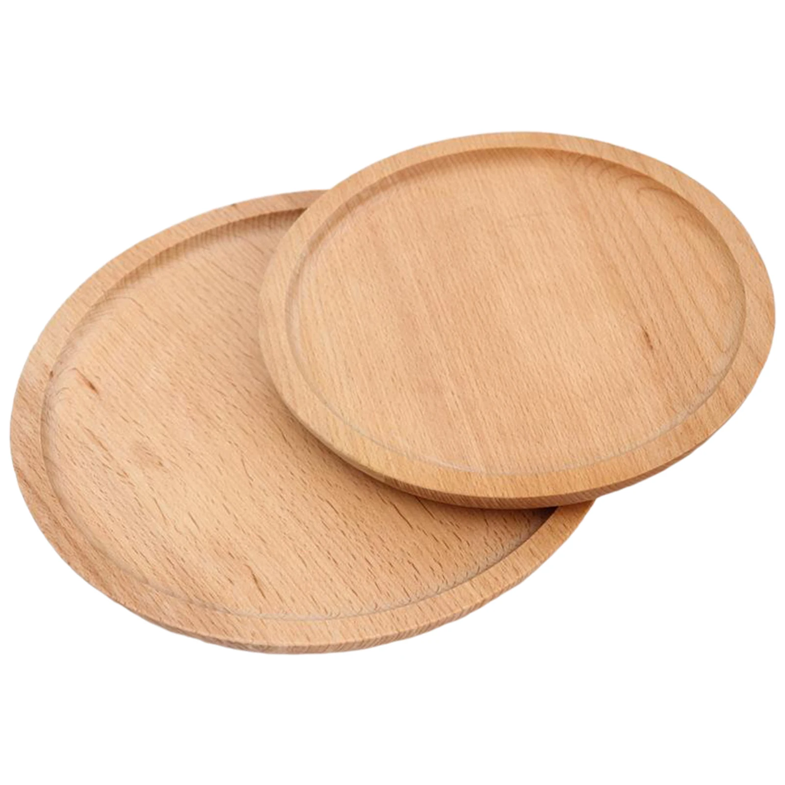 Деревянная сервировочная тарелка Круглый сервировочный поднос фруктовый десерт