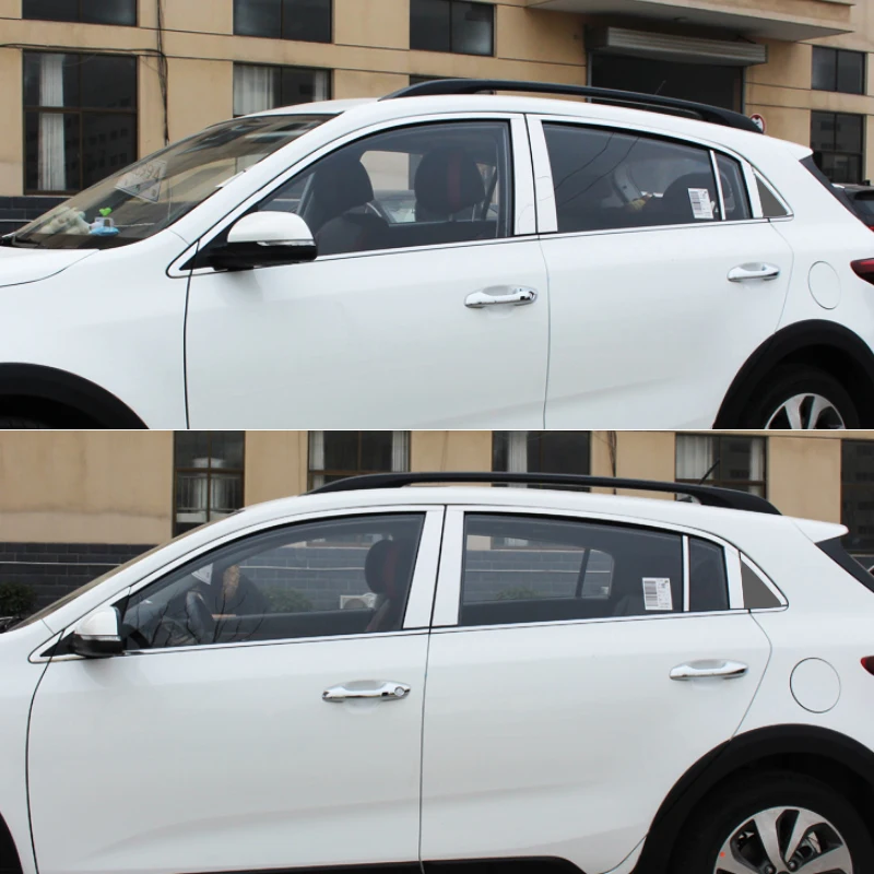 

Car Styling Column Sticker For KIA RIO X-Line KX Cross 2017-Present Window Trim Cover Exterior Body Decoration Chrome Accessory