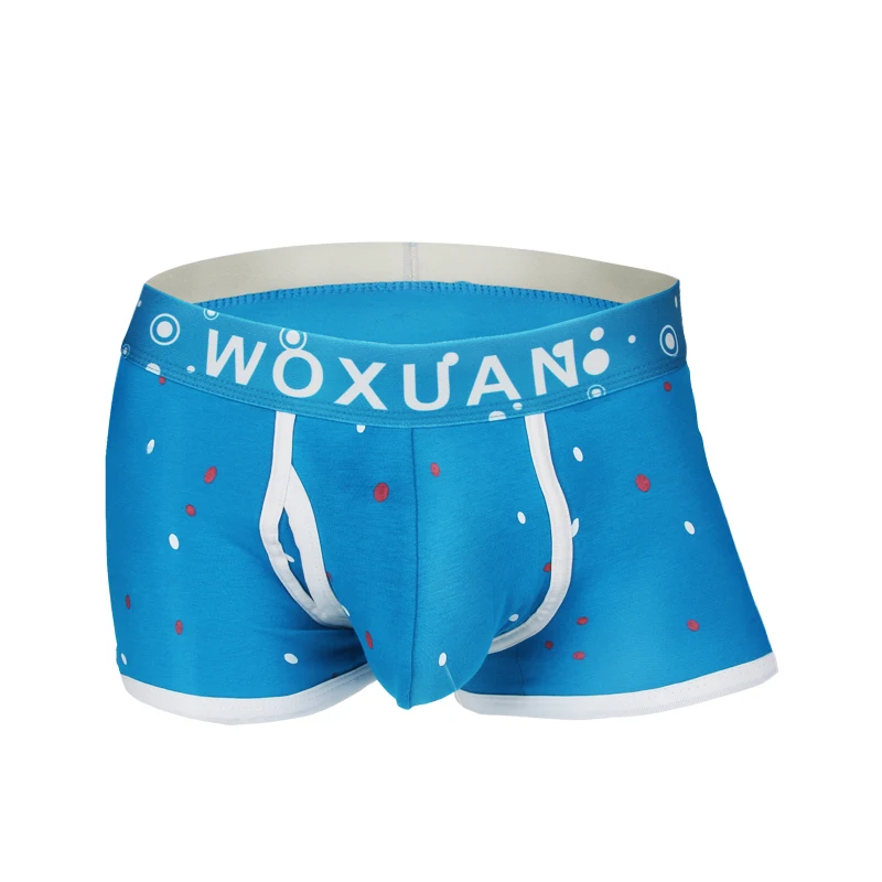 

Sexy Mens Boxer Shorts Peinted Underwear Homewear U-convex Pouch Boxershorts Cotton Trunks Gay Panties Underpants Plus Size 2XL