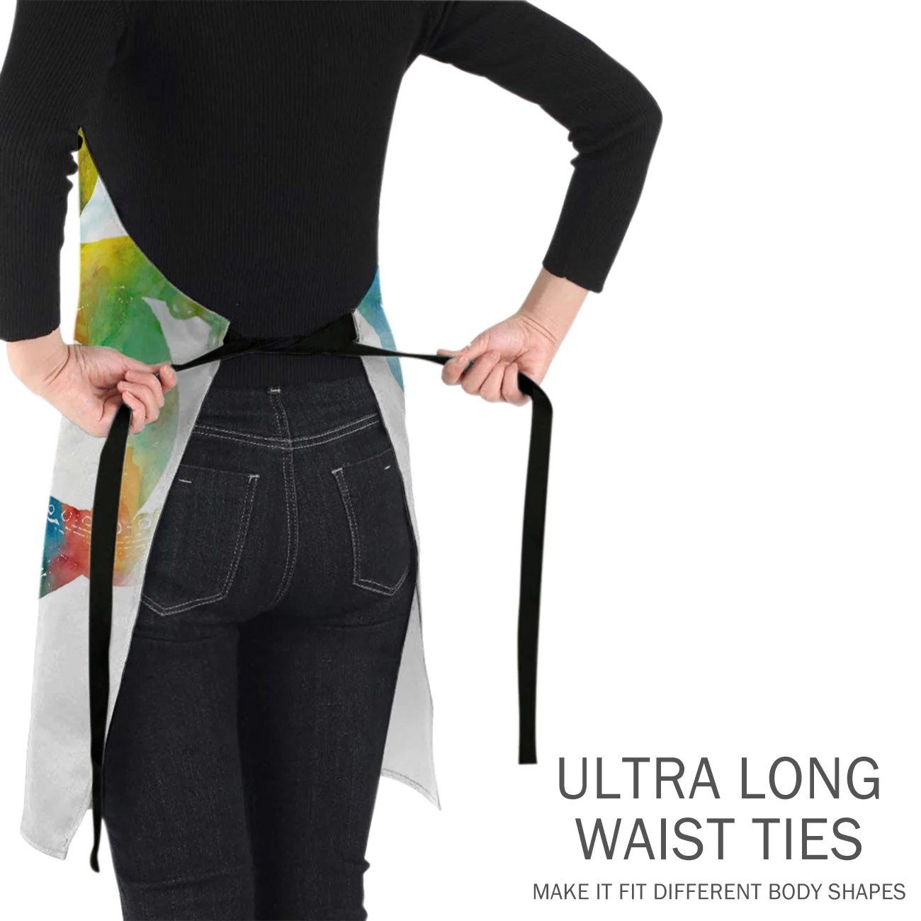 Красочные Осьминог Ктулху Кухонные фартуки Барбекю нагрудник фартук для