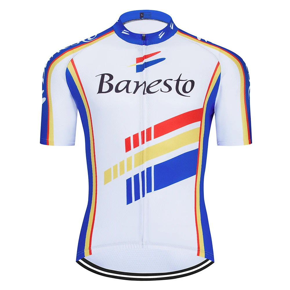 

2020 Pro Banesto team Summer Jerseys Bike Shirt Men's Retro Cycling Jersey Ciclismo Bicicleta Sport Maillot Ciclismo Breathable