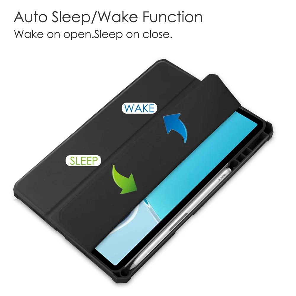for huawei matepad 11 case 2021 high quanlity case built in s pen holder folding smart cover funda for huawei matepad 11 cover free global shipping