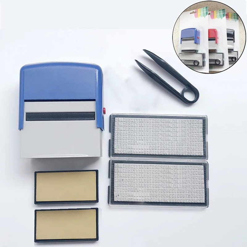 

DIY Number Letter Stamp Set Custom Self Inking Seal Set Dial Seal Business Address Name Handicrafts Printing Rubber Stamp