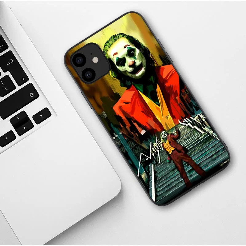 TPU Чехол Joker Horror Movie Joaquin Phoenix для iPhone 11 Pro Max X 7 8 Plus XR XS MAX Black - Цвет: TPU