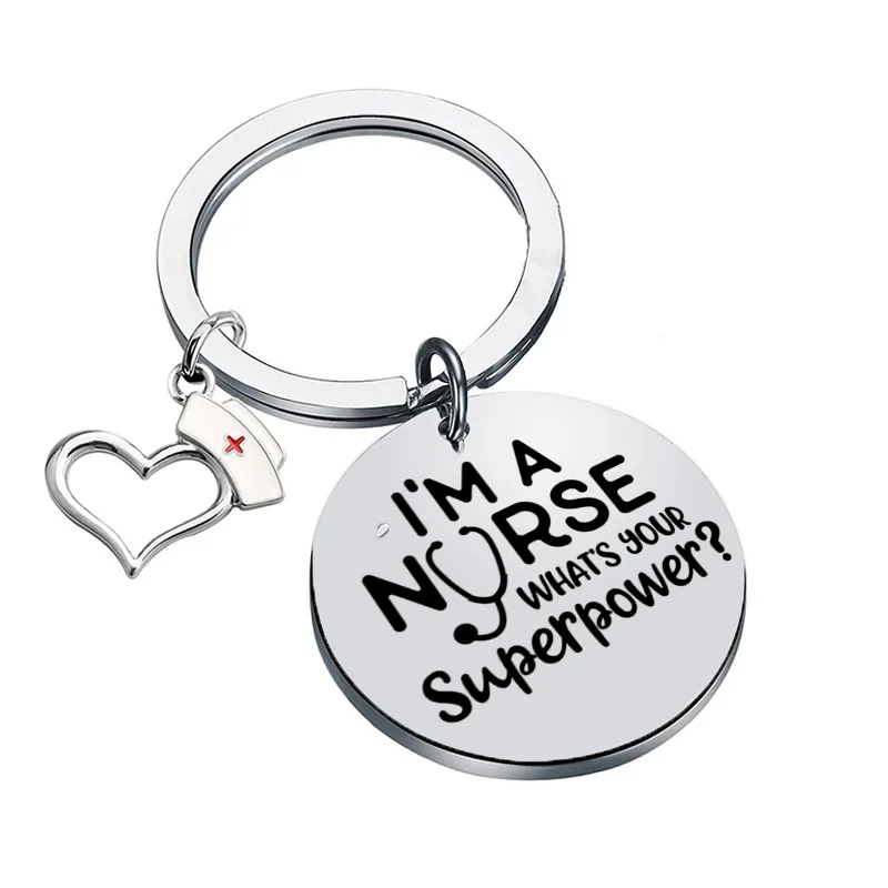 An Inspiring Personalized Keychain Gift for Nurse Graduates Perfect for Ladies Keychains for Christmas of Graduate Nurses Day