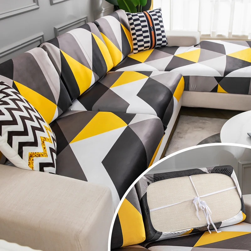 Чехол для диванной подушки клетчатый чехол гостиной защитный мебели подушка