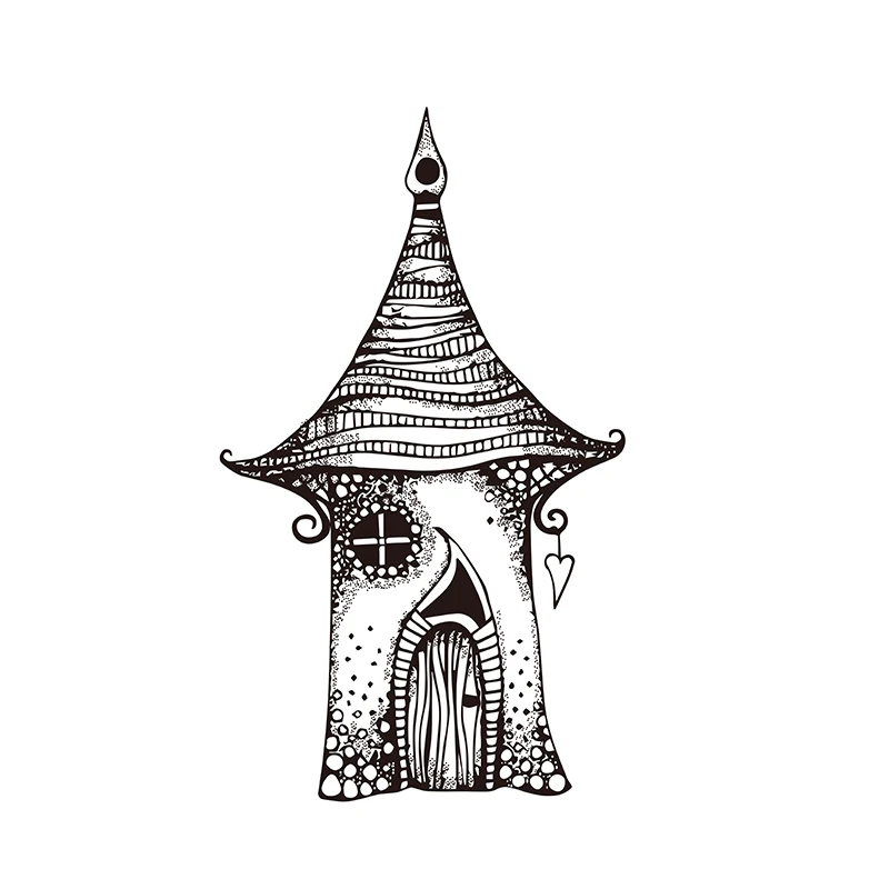 Сказочный Дом прозрачный силиконовый штамп/печать для DIY